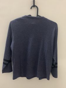 Blue Zip Up Top