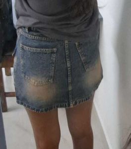 Denim Mini Skirt