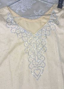 Kurti Plazo With Dupatta Golden Color