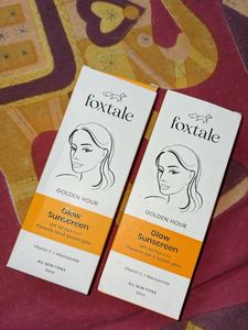 Foxtale Glow Sunscreen SPF 50 (2 Pieces)