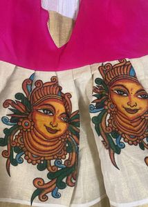 Beautiful Onam Spcl Frock For Kids