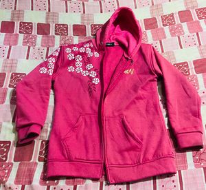 Pink Floral Hoodie