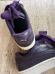 Puma Original Purple Ribbon Sneakers with box