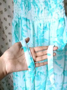 Blue Floral Maxi Dress