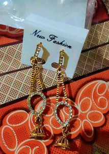 Gold Tone Dangle Earrings