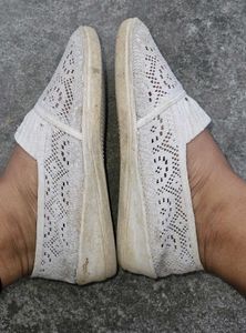 Sparx Women White Loafers