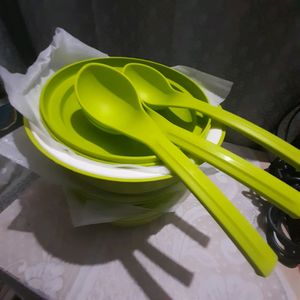 Microwave Casserole Set of 3 with ladles, 1.5L