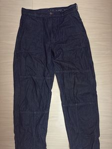 COS Dark Wash Denim Cargo Pants