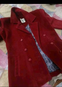 Cherry red coat
