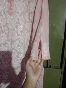 Short Chikankari Kurta