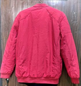 Red Bomber jacket