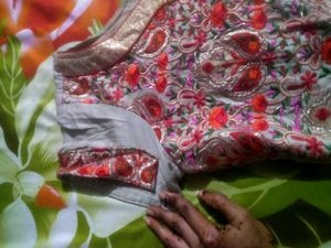 Party Wear Embroidery Cotton Suit