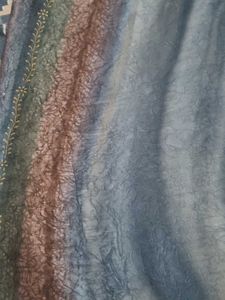 Vintage Style Crinkled Shree With Blouse