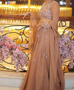 Elegant Beige Lehenga Set