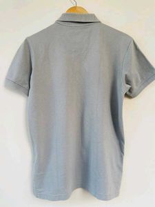 Mast And Harbour Formal Collar Tshirt Grey Color