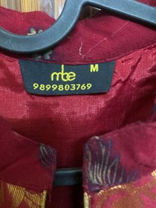 Maroon &amp; Gold Kurta