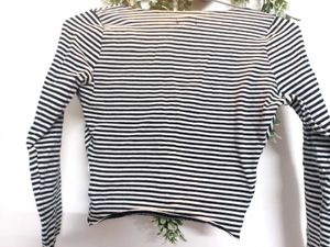 Hollister Striped Wrap Top