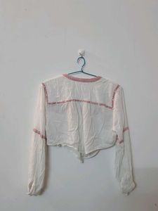 Embroidered White Blouse