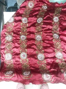 Embroidered Decorative Silk Fabric