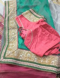 Elegant Saree with Blouse Piece
