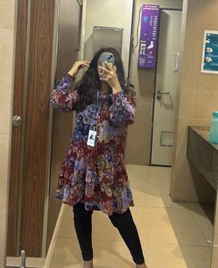 Anthropologie Marais Paisley Chiffon Mini Dress