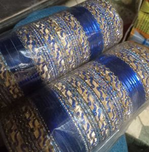 Blue &amp; Gold Bangles
