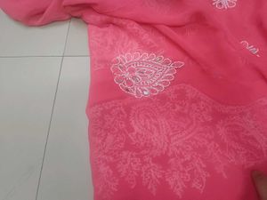 Peach Mirror Kurta Set...❤️🎀