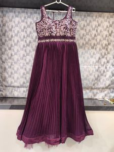 Elegant Purple Ethnic Gown