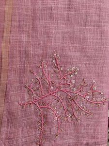Beautiful Cotton Saree With Minimal Sequence