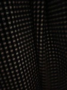 Checkered Dress with Floral Sleeves