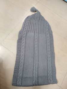 Gray Knit Baby Sleeping Bag ( Imported From USA)