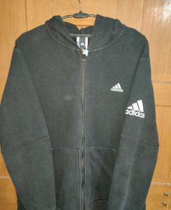 Adidas Black Zip-Up Hoodie