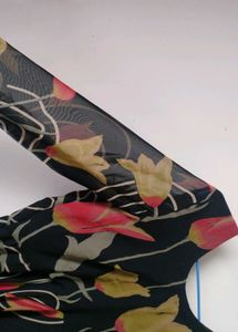 Black Flared Bottom Kurta