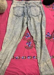 Acid Wash Denim Jeans