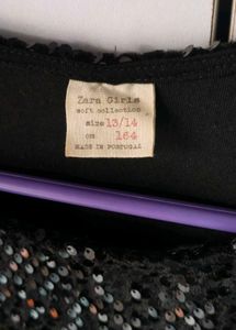 Zara Embellished women black Top