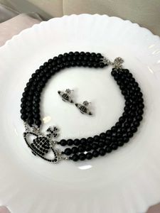 Vivienne Westwood Large Pearl Necklace Earring Set