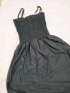 Trendy Samani Crepe Sleeveless Stylish Design Dres