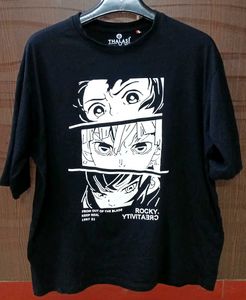 Anime Graphic Tee - Black