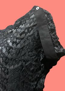 Latin Quaters Women’s Black Lace / Net Top
