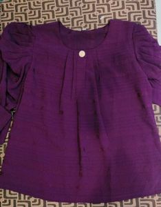 Elegant Purple Top