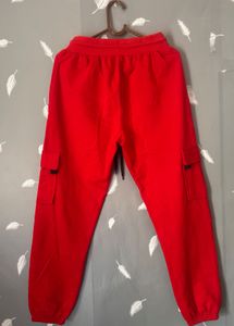 Red Cargo Joggers