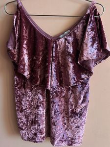 Velvet Cold Shoulder Dress