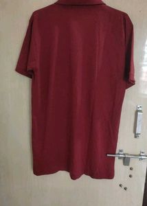 Red Colour Polo T-shirt