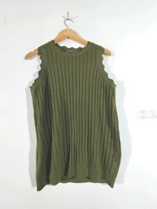 Olive Sweater Top