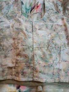 Elegant Floral Print Saree