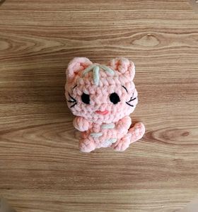 Cute Cat In Peach - Large Size 😻