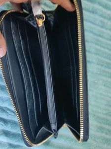 DKNY Black Zip Around Wallet