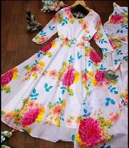 Floral Anarkali Kurta Set