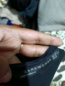 Floral Embroidered Tank Top Zara Black To