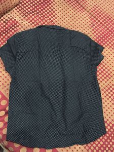 Men Black Half Sleeve Shirt